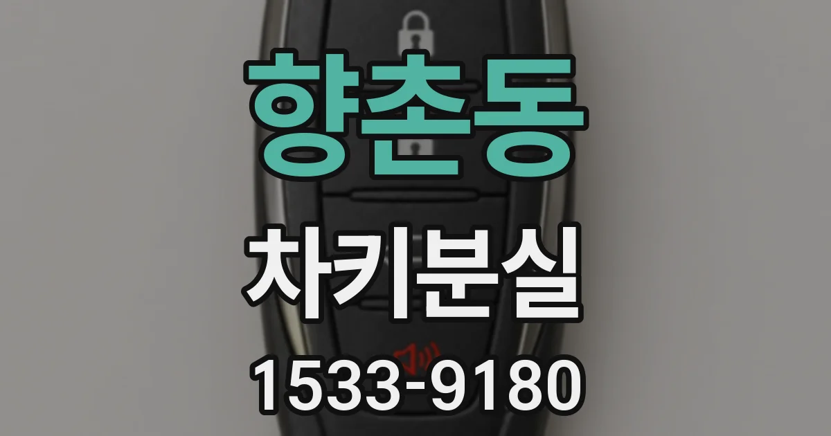 향촌동 차키분실