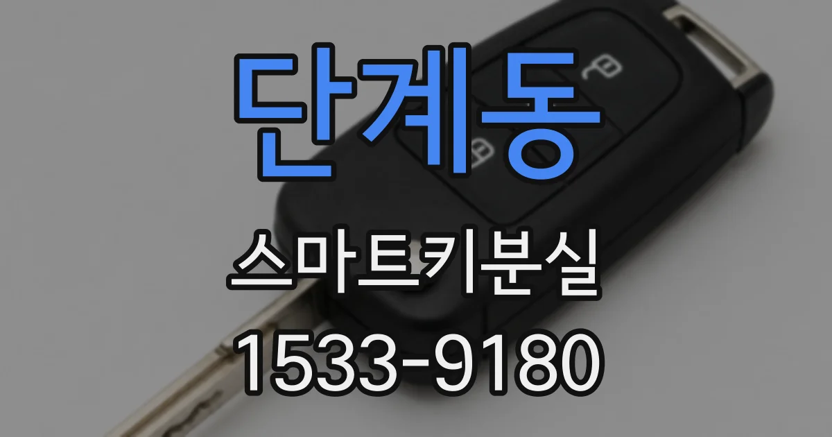 단계동 스마트키분실