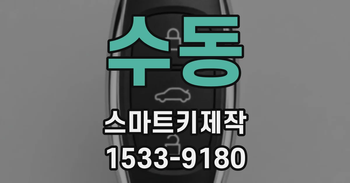 수동 스마트키제작