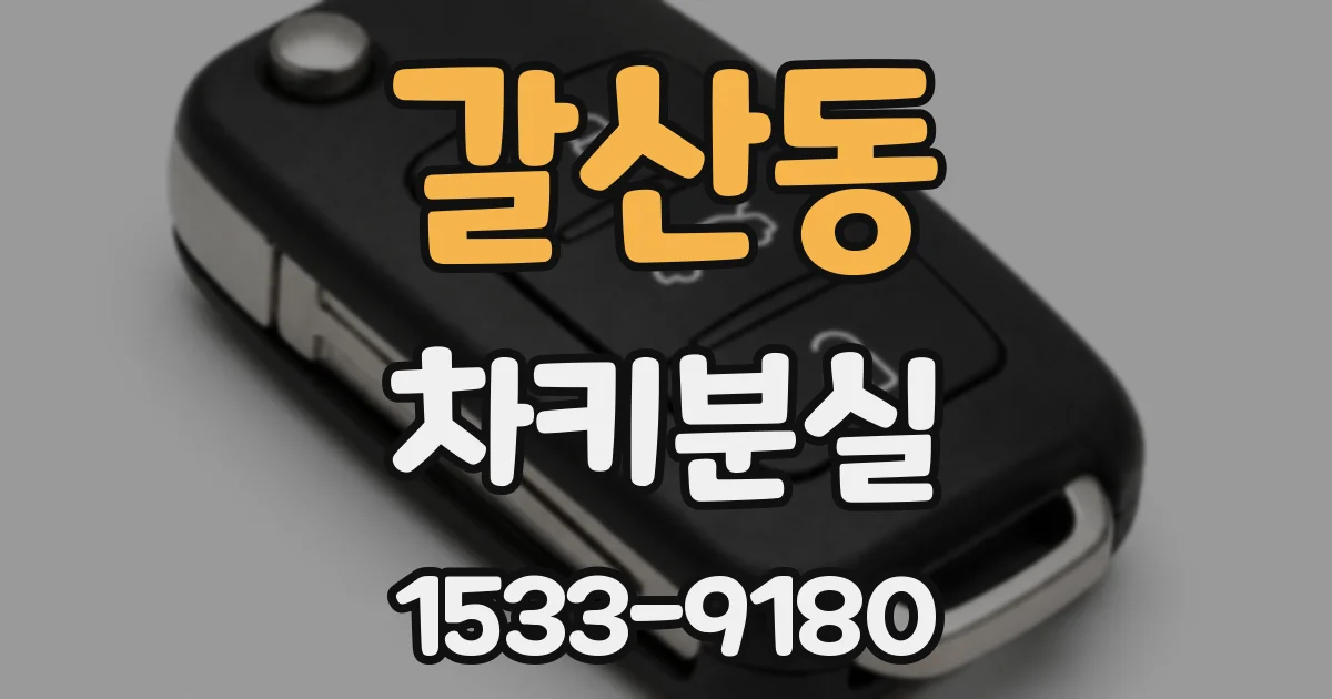 갈산동 차키분실