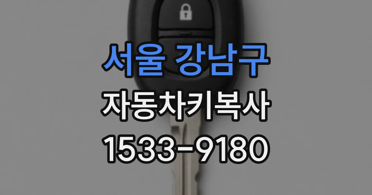 서울 강남구 자동차키복사