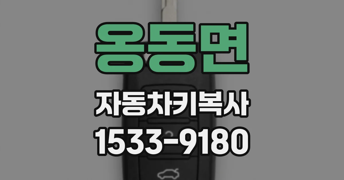 옹동면 자동차키복사