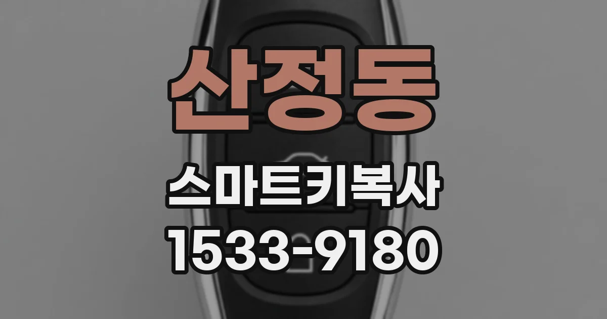 산정동 스마트키복사