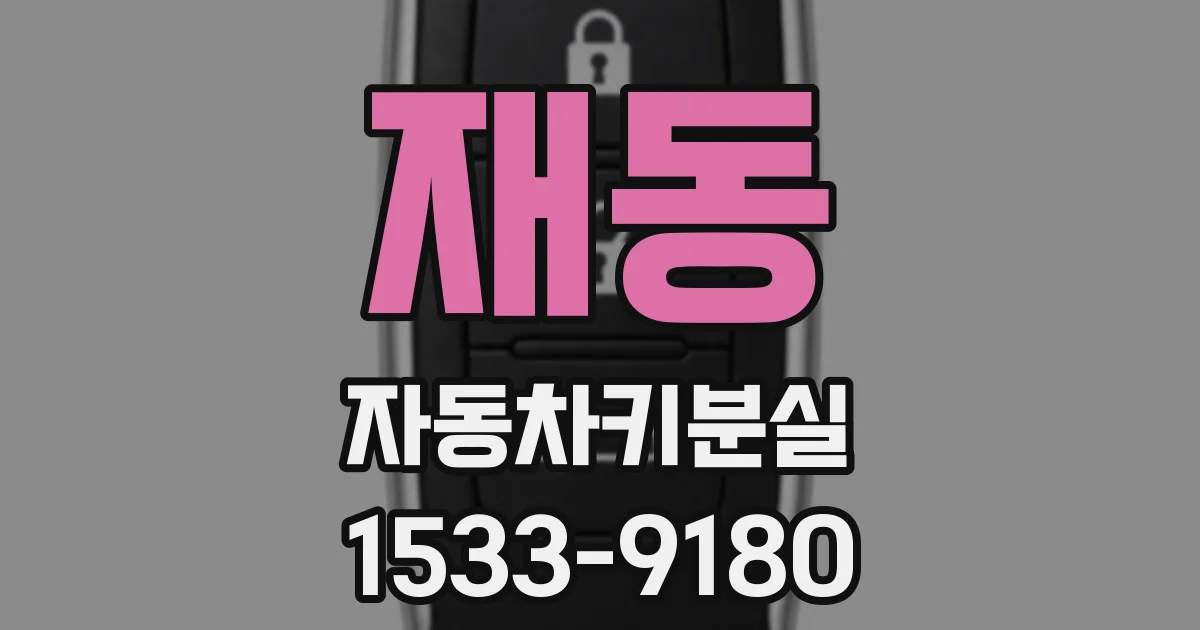 재동 자동차키분실