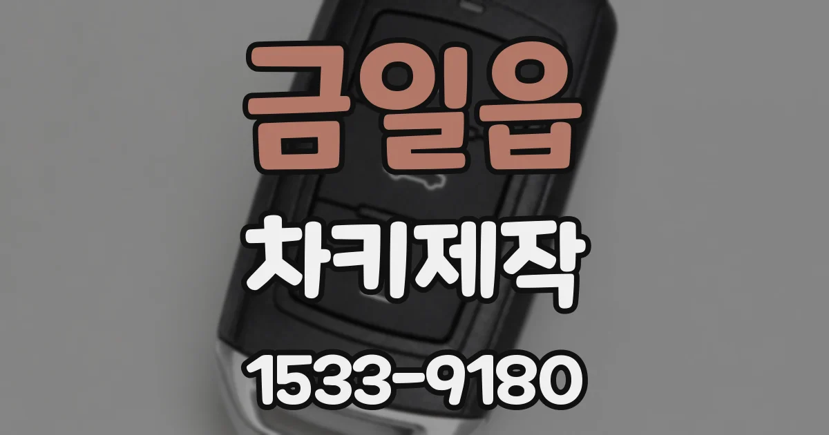 금일읍 차키제작