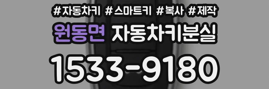 원동면 자동차키분실