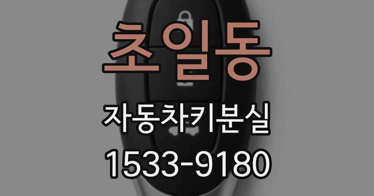 초일동 자동차키분실