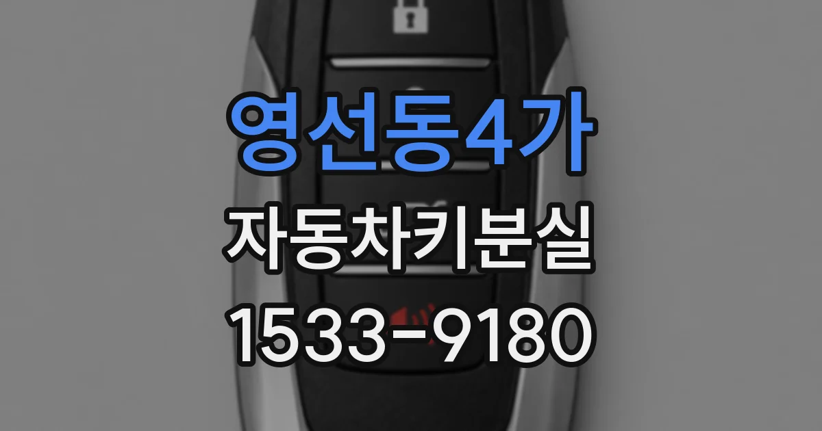 영선동4가 자동차키분실