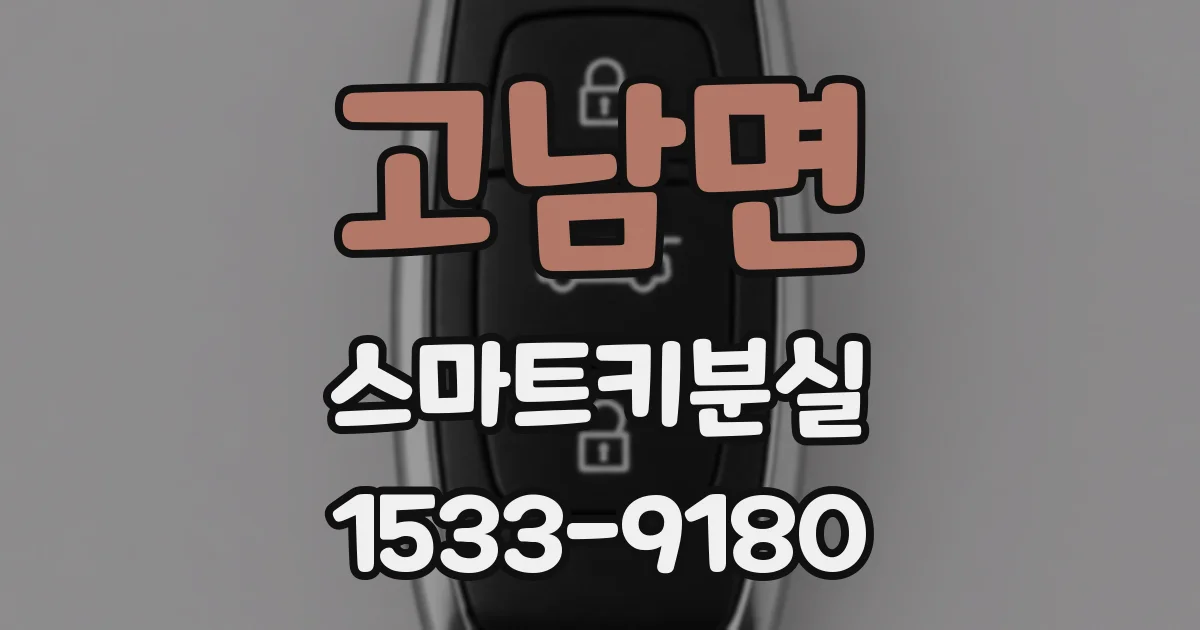 고남면 스마트키분실