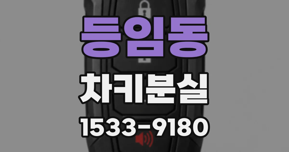 등임동 차키분실