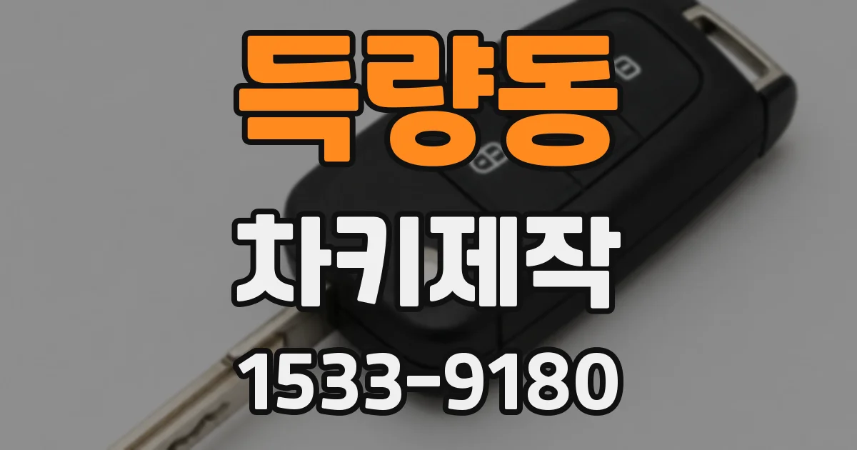 득량동 차키제작