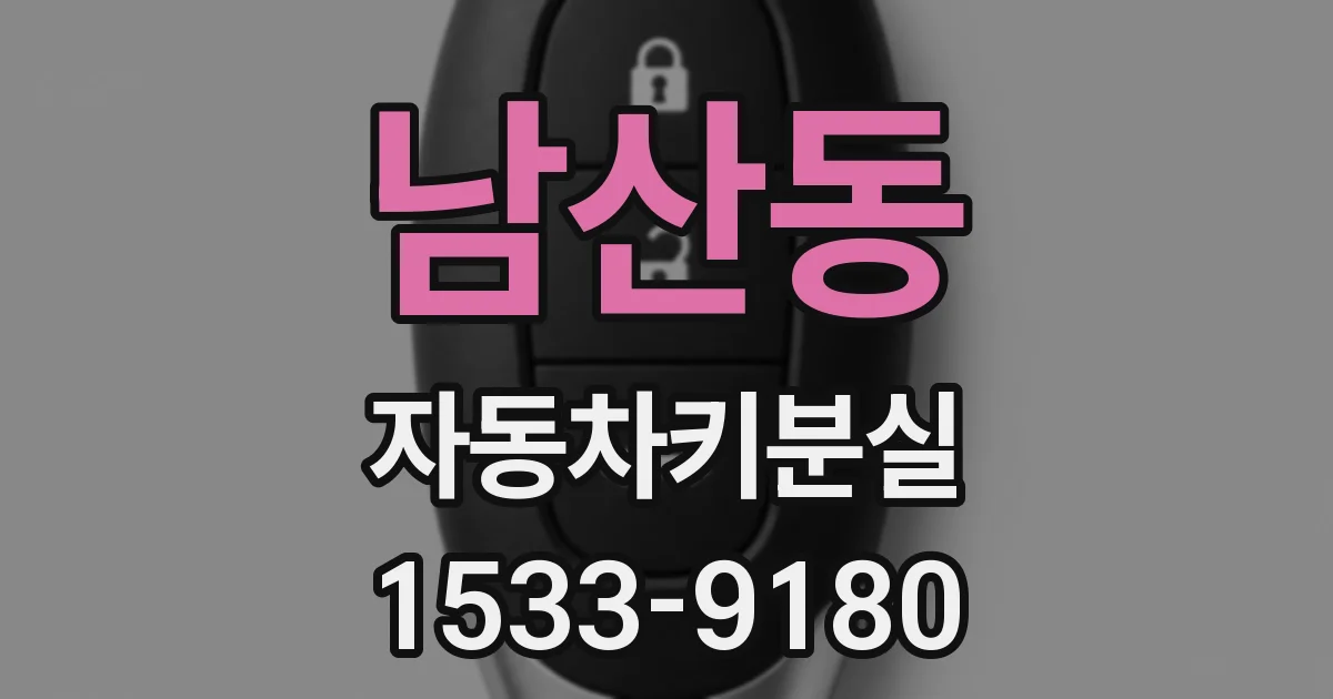 남산동 자동차키분실