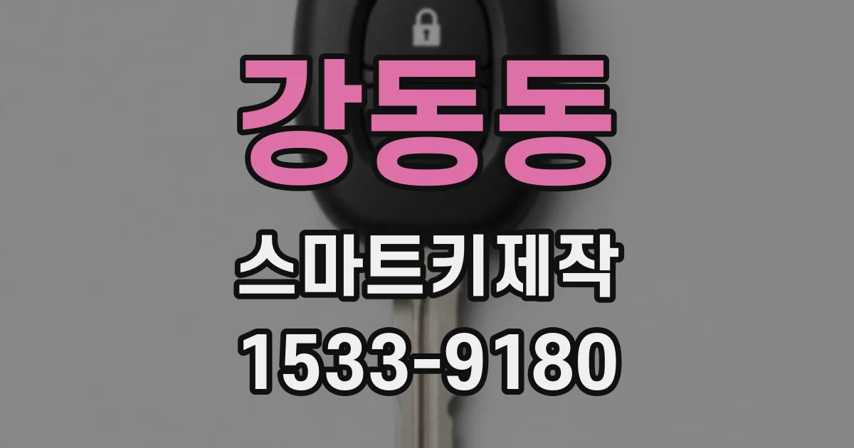 강동동 스마트키제작