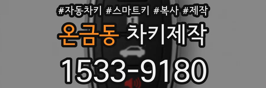 온금동 차키제작
