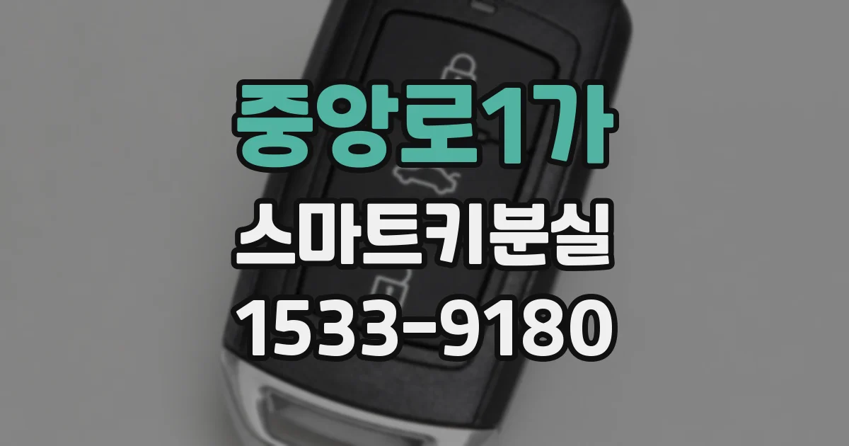 중앙로1가 스마트키분실