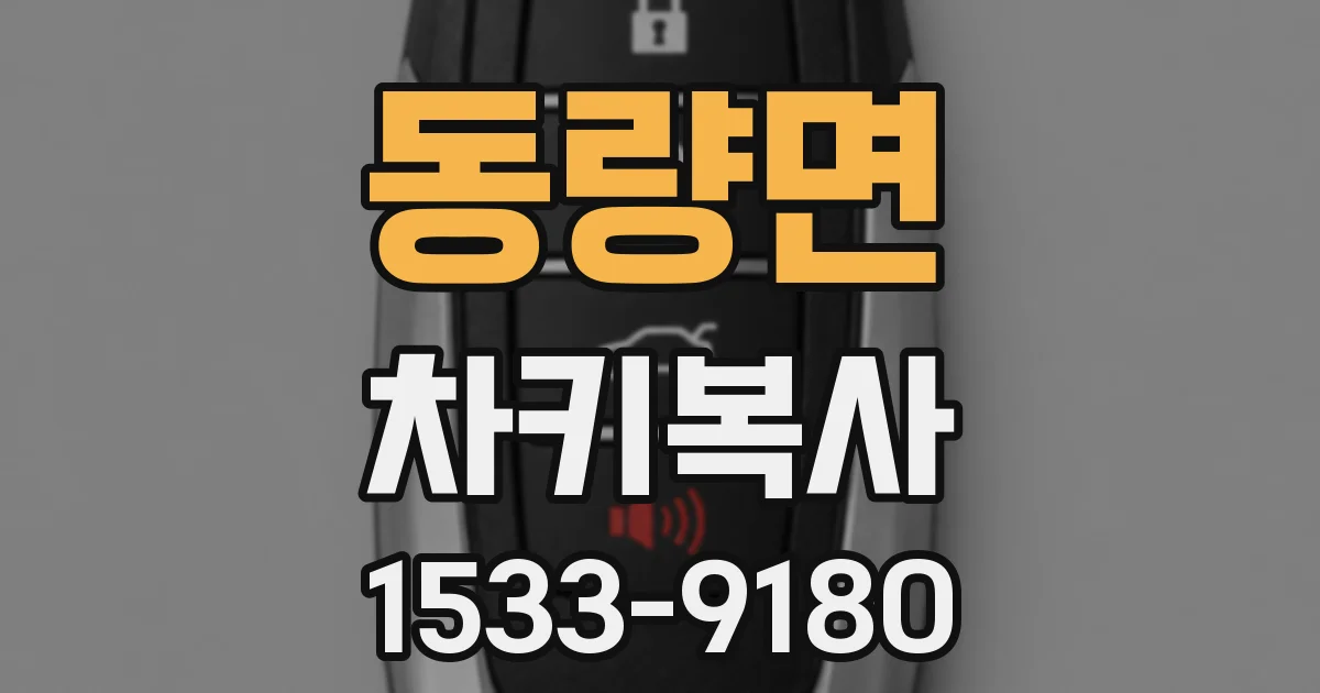 동량면 차키복사