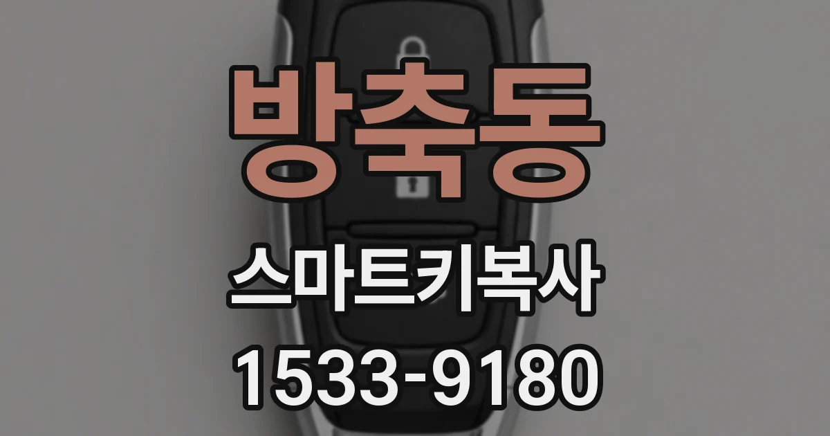 방축동 스마트키복사