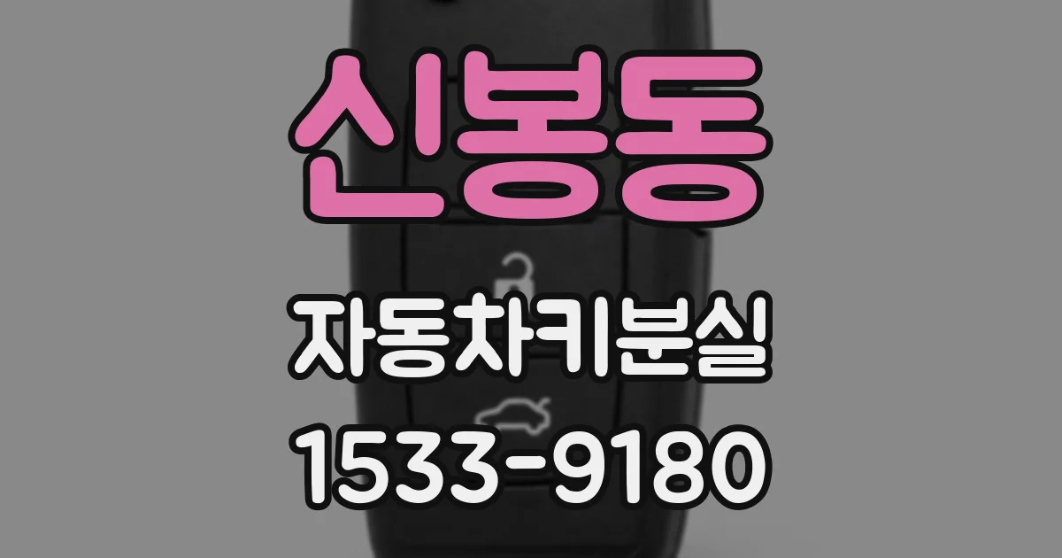 신봉동 자동차키분실
