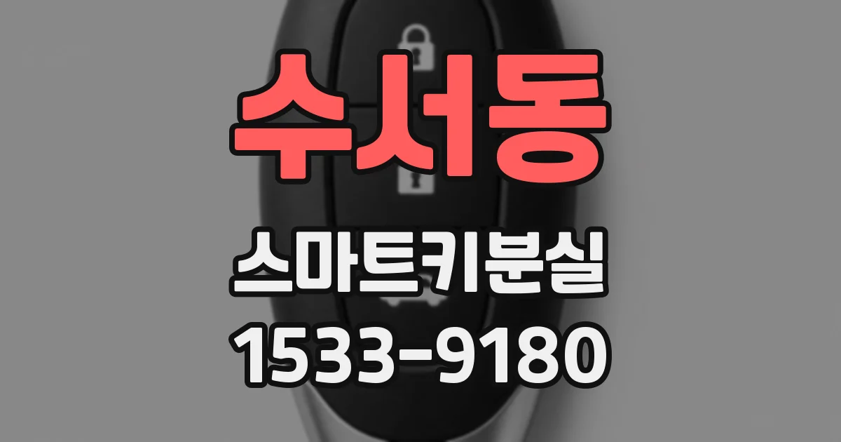 수서동 스마트키분실