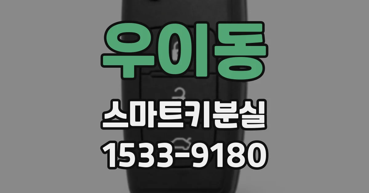 우이동 스마트키분실