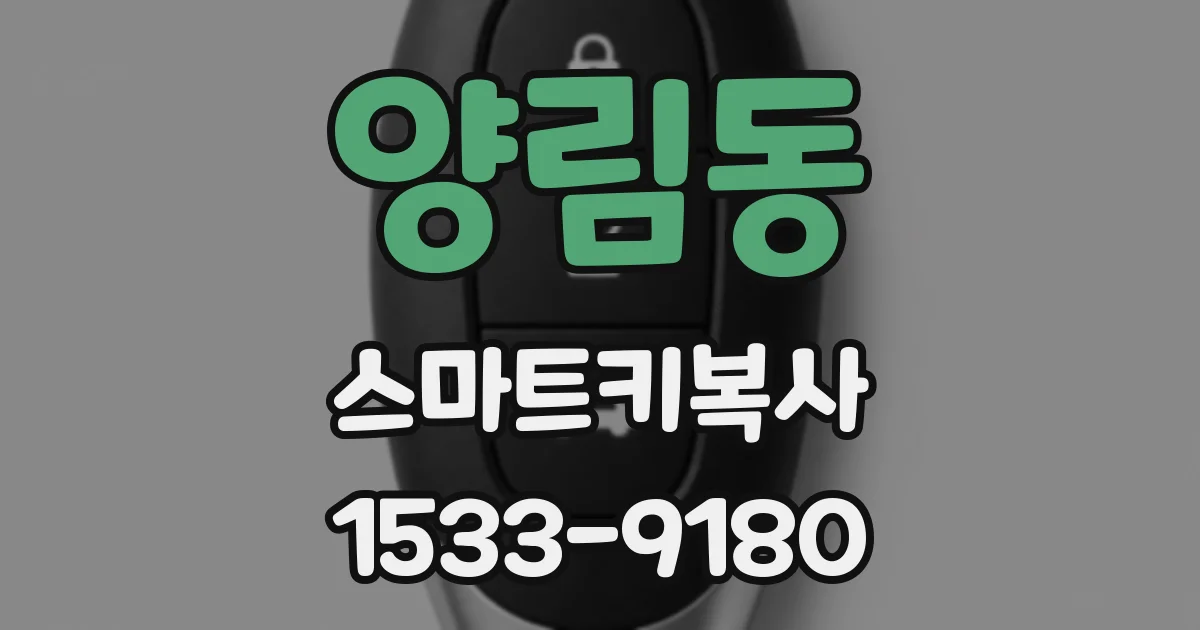 양림동 스마트키복사