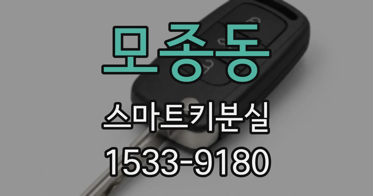 모종동 스마트키분실
