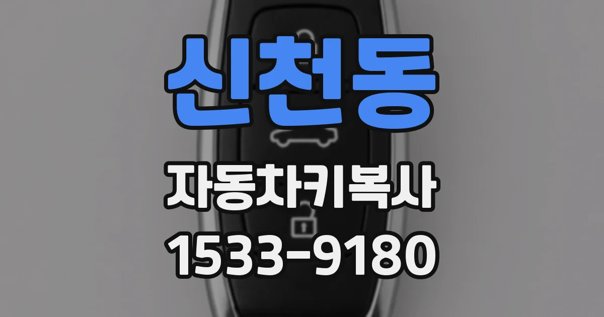 신천동 자동차키복사