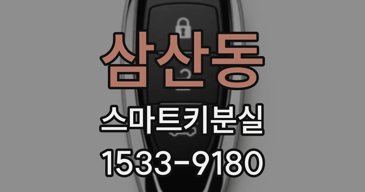삼산동 스마트키분실