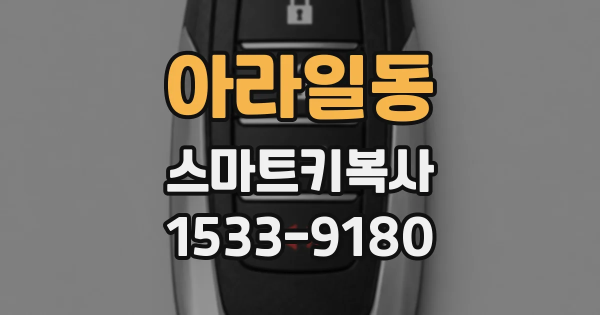 아라일동 스마트키복사