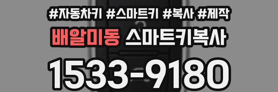 배알미동 스마트키복사