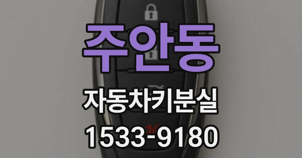 주안동 자동차키분실