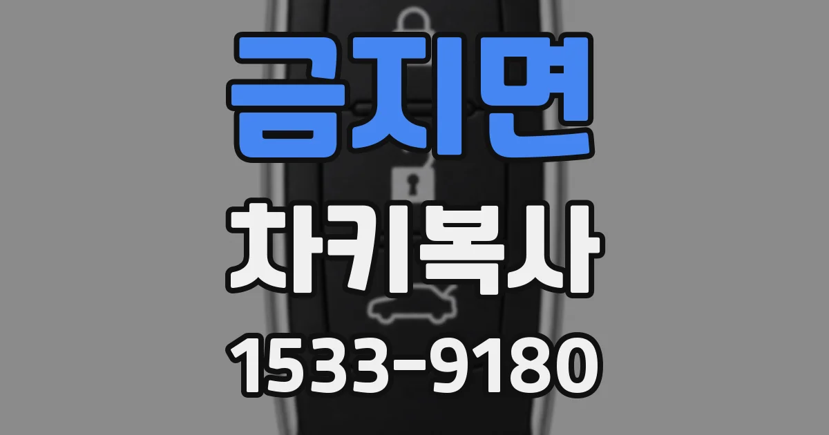 금지면 차키복사