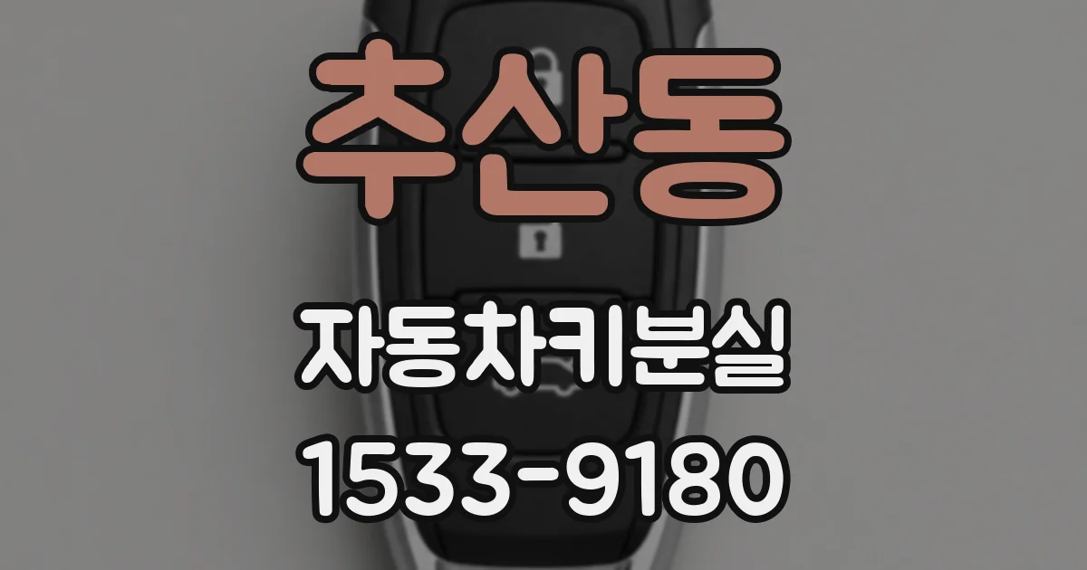 추산동 자동차키분실