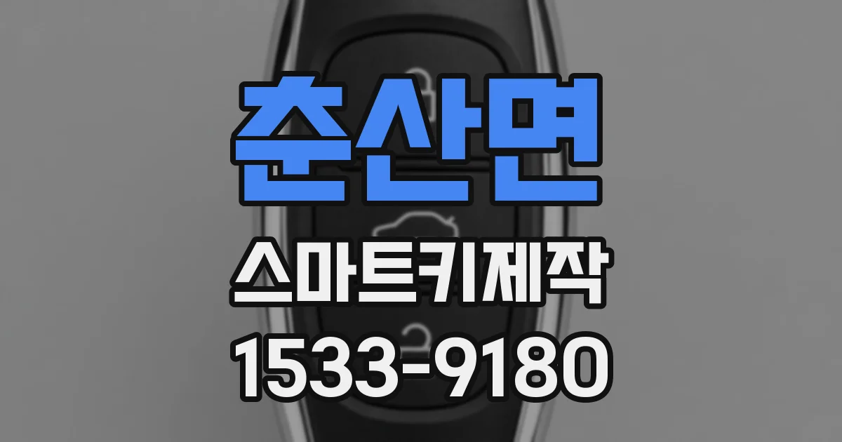 춘산면 스마트키제작