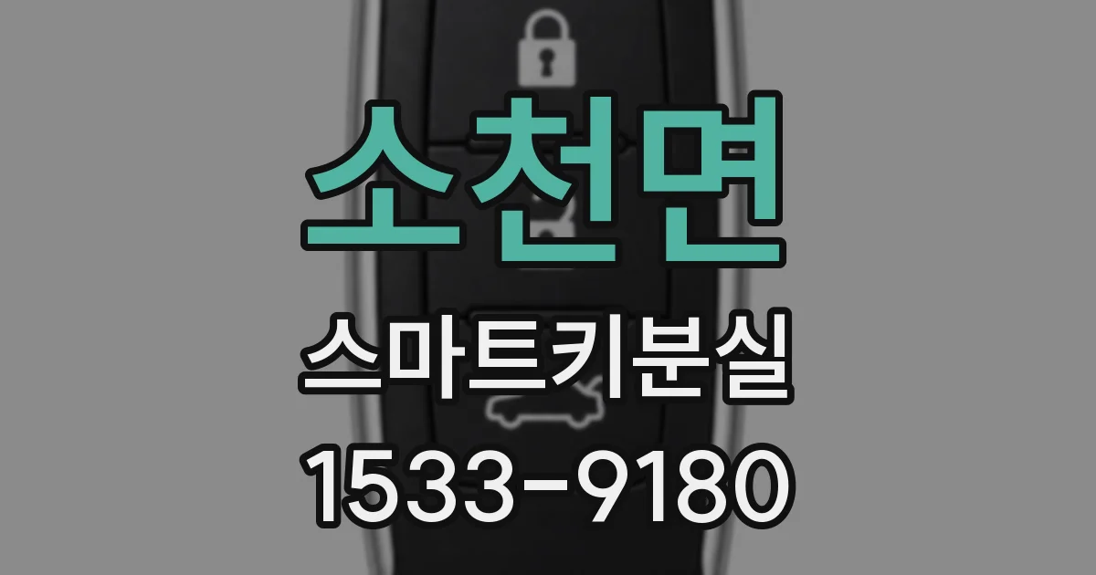 소천면 스마트키분실