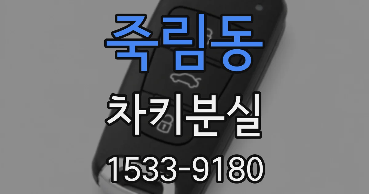 죽림동 차키분실