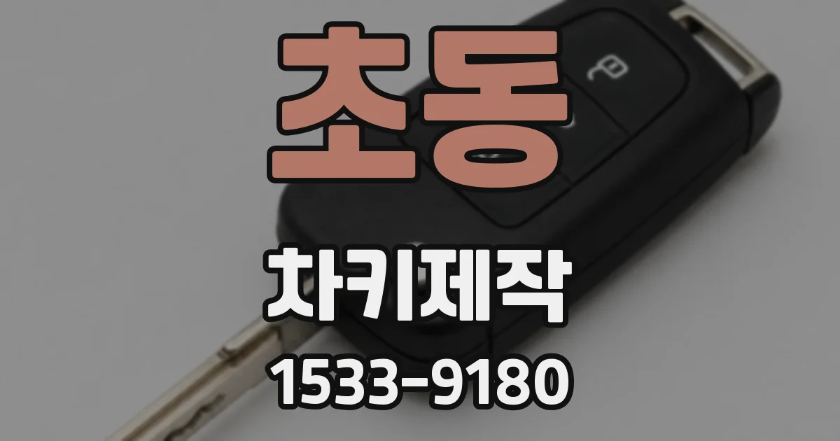 초동 차키제작