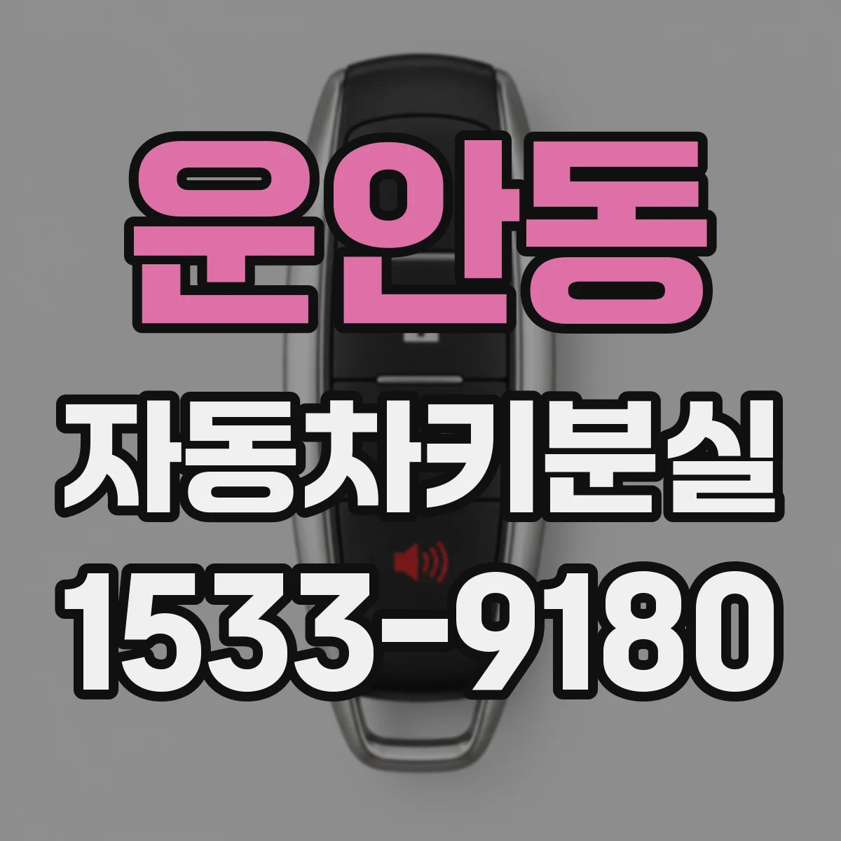 운안동 자동차키분실