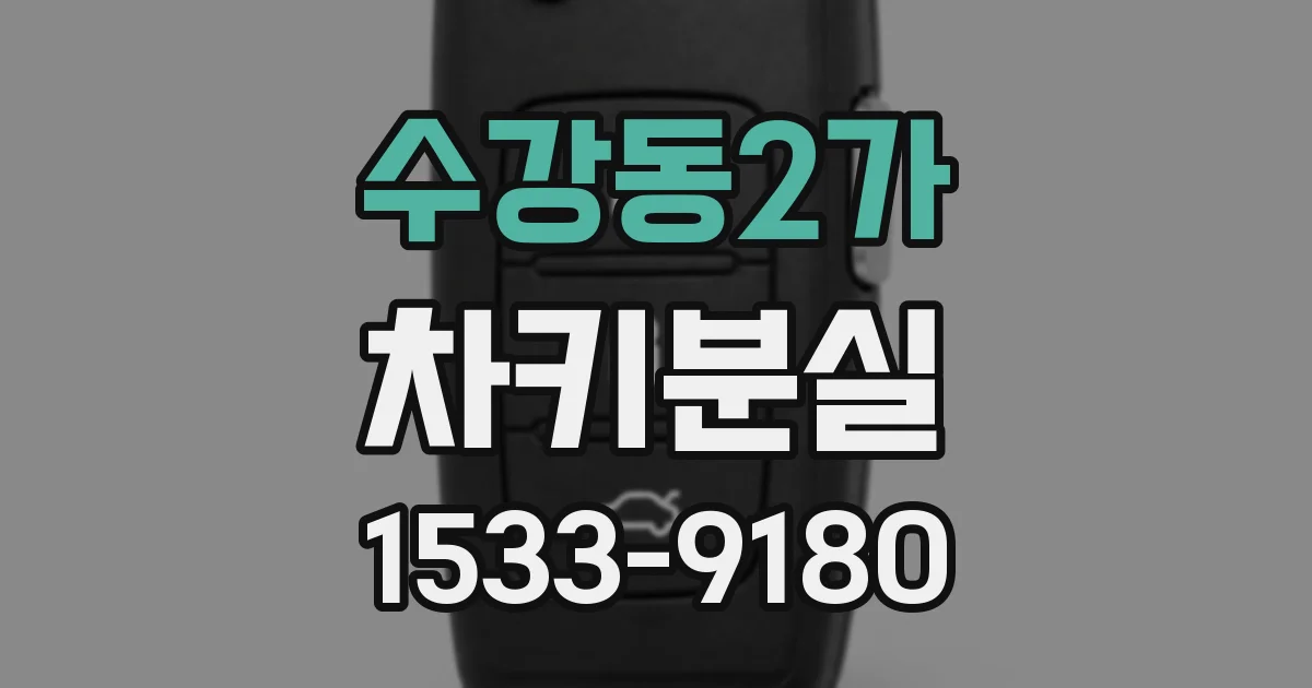 수강동2가 차키분실