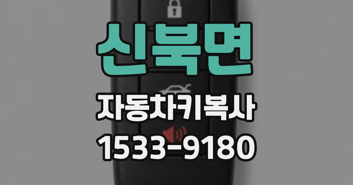 신북면 자동차키복사