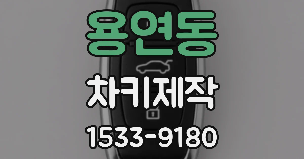 용연동 차키제작