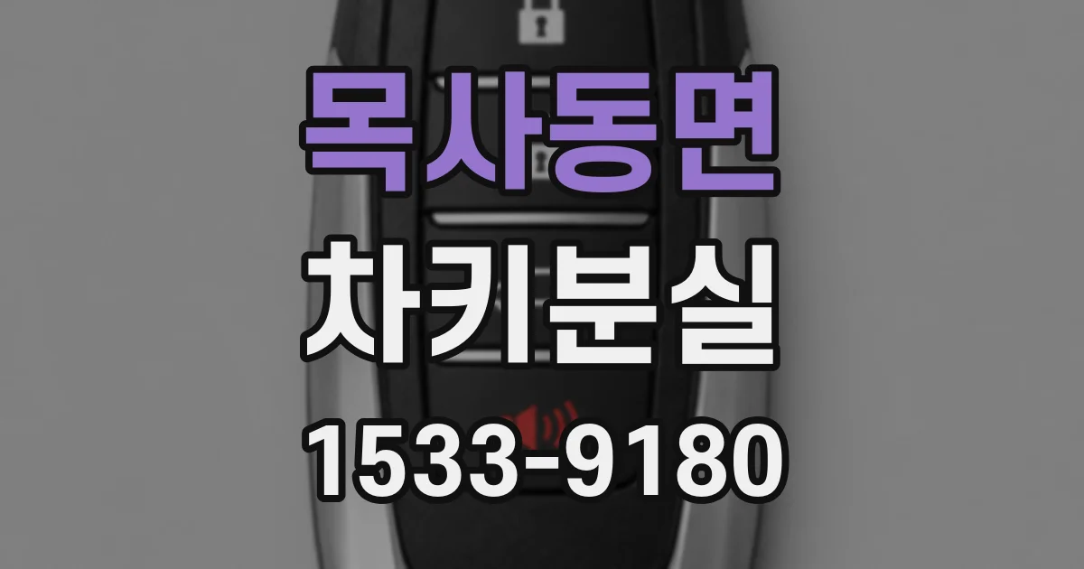 목사동면 차키분실