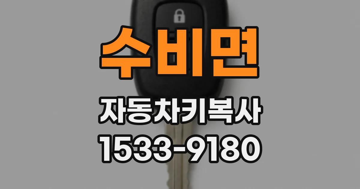 수비면 자동차키복사