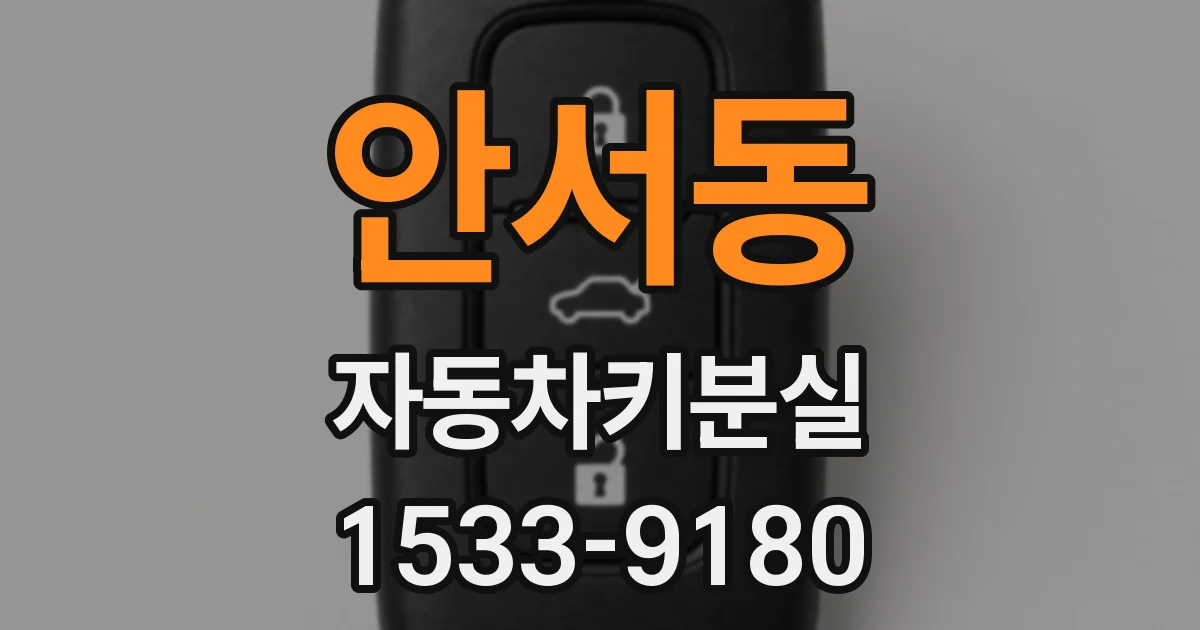 안서동 자동차키분실