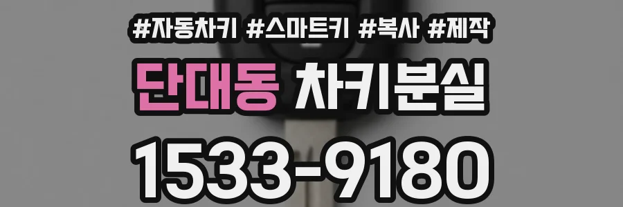 단대동 차키분실