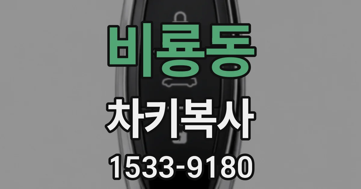 비룡동 차키복사
