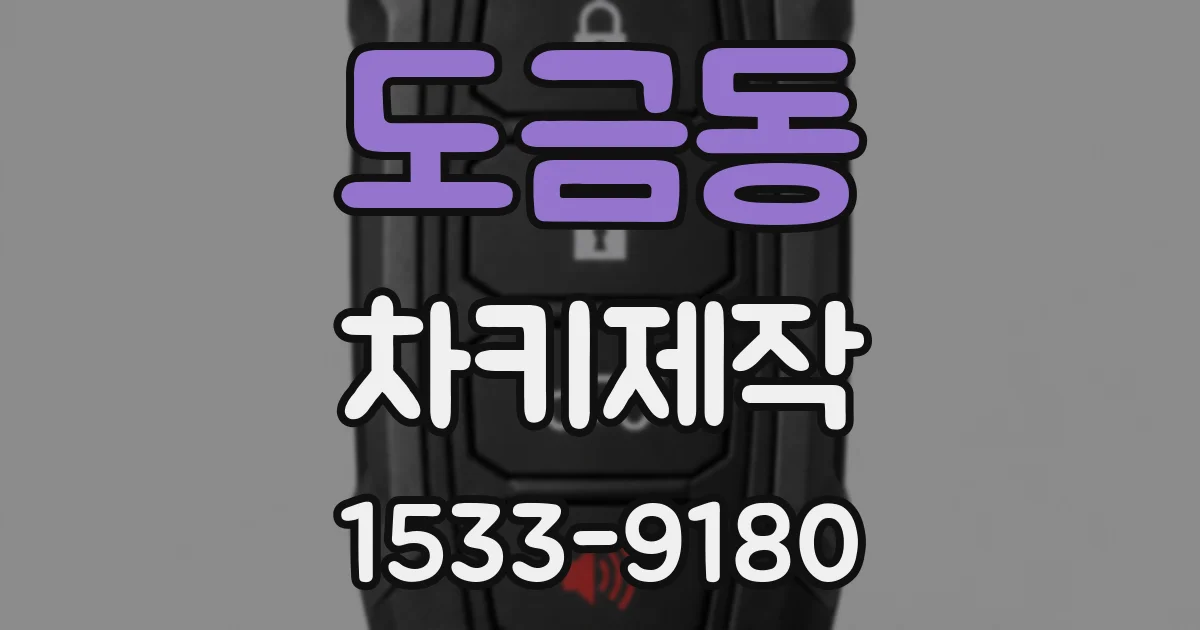 도금동 차키제작
