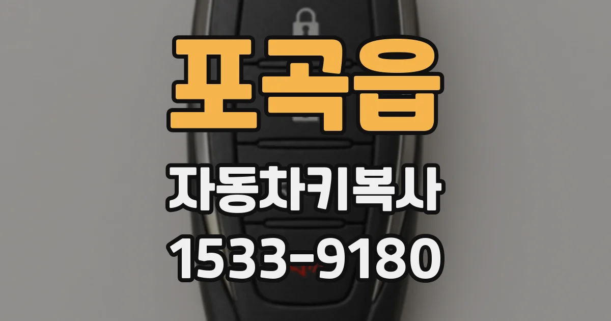 포곡읍 자동차키복사