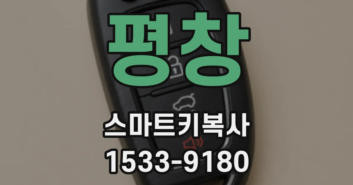 평창 스마트키복사