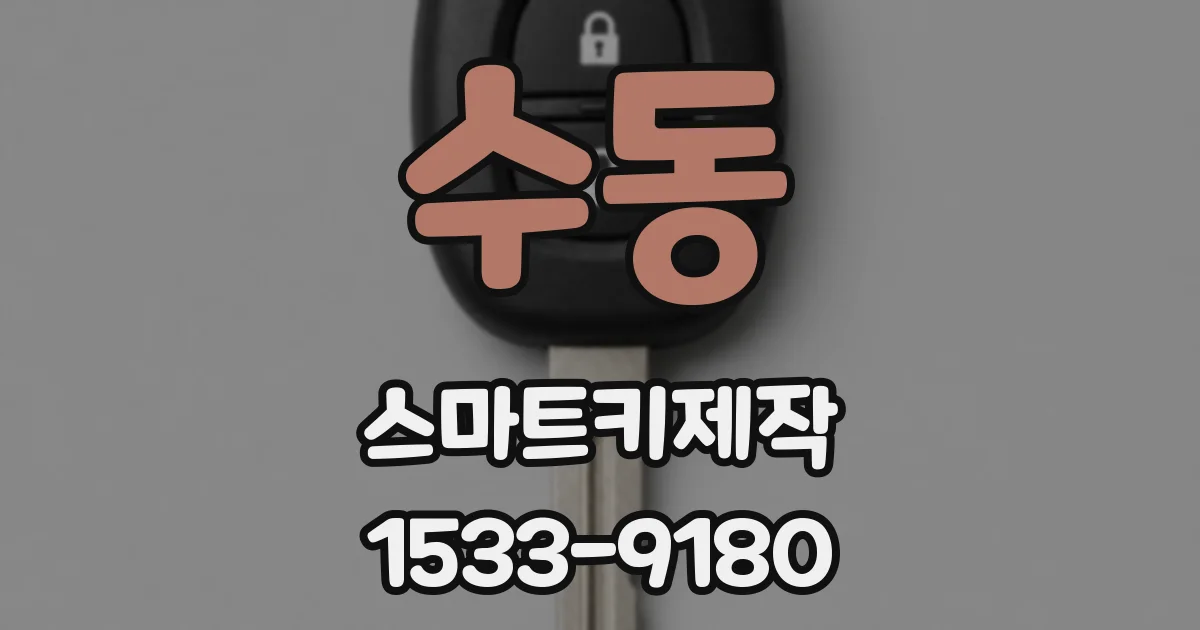 수동 스마트키제작